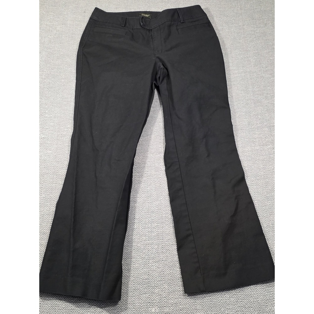 Eddie Bauer Blakely Fit Black Flare Leg Dress Pants Womens‎ 12 Stretch Cotton